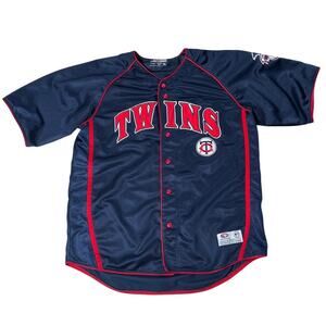 Minnesota Twins MLB Jersey Mens XL American League Navy Blue Baseball